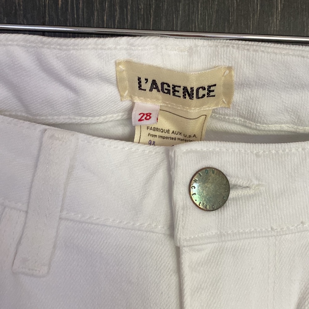 L’agence Chantal Low Rise Skinny Jeans in Blanc (white) - Picture 4 of 8